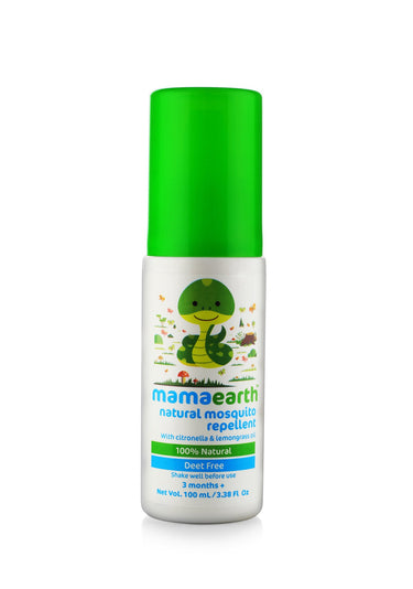 Mamaearth Natural Repellent Mosquito Patches for Babies, White, 24 Patchesand Natural Insect Repellent for Babies (100 ml)